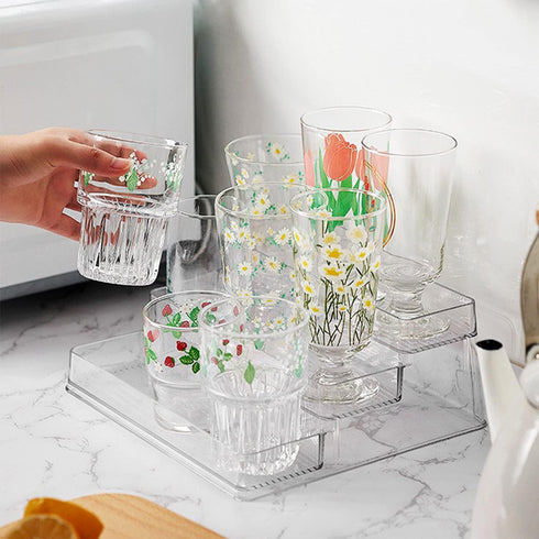Acrylic Spice Rack, No Assembly Clear 3 Tier Condiment Bottle Shelf Organizer for Kitchen Bathroom (1pcs)