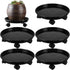 5 Packs Plant Caddy With Wheels 11.8" Plastic Rolling Stands Heavy-Duty Dolly