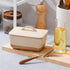 Countertop, 1 NUTRIUPS Ceramic Butter Dish with Lid for Vintage European Butter Holder with Lid, Covered Butter