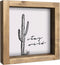flangairy Western Wall Decor, Cactus Wall Art, Wood Southwest Desert Sign, Southwestern