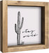 flangairy Western Wall Decor, Cactus Wall Art, Wood Southwest Desert Sign, Southwestern