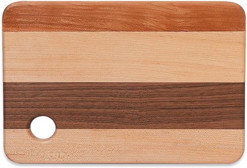 CONSDAN Small Wood Cutting Board for Kitchen, Hardwood Chopping Board for Meat, Vegetables, 10 x 7