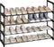 Calmootey 4-Tier Shoe Rack, Tall Large Capacity 20 Pairs Shoes Storage Organizer,