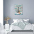 Lighthouse Wall Art Nautical Decor - Christian Scriptures Canvas Painting, 12"x 16"