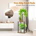 3 Oppro Tier Corner Plant Stand Indoor, Metal Wood Flower Pot Holder Shelf, Multiple Display Rack Square Table