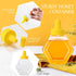32 7 oz Ziliny Pcs Honey Squeeze Bottle Plastic Empty Beehive Bottle Jar with Spout Lid Clear Refillable Honey