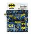 Bumkins DC Comics Batman Reusable Sandwich and Snack Bags, Washable Fabric, Waterproof Cloth Zip Bag, Large