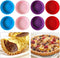 8 pcs Silicone Tart and Pie Molds - 4 Inch Fluted Mini Nonstick Quiche Pan for DIY Baking Pies and Desserts
