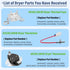 Dryer Parts - 6931EL3003D Limit Thermostat, Replacement Parts for LG Dryer, Replaces Multiple Models