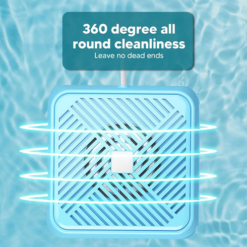 USB Powered Portable Dishwasher, Mini Ultrasonic Efficient Cleaning for Travel & Kitchen Tableware, Blue