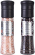 6.7oz (190g) 13.4oz (380g), Set. Soeos Whole Black Peppercorns, and Himalayan Pink Salt, Plastic Bottle Grinder