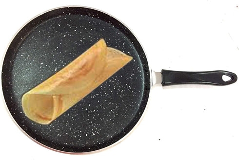 G&D Non-Stick Dosa Tava Griddle, Indian Style Nonstick Pan, Thickness 4mm, Round Griddle Cookware