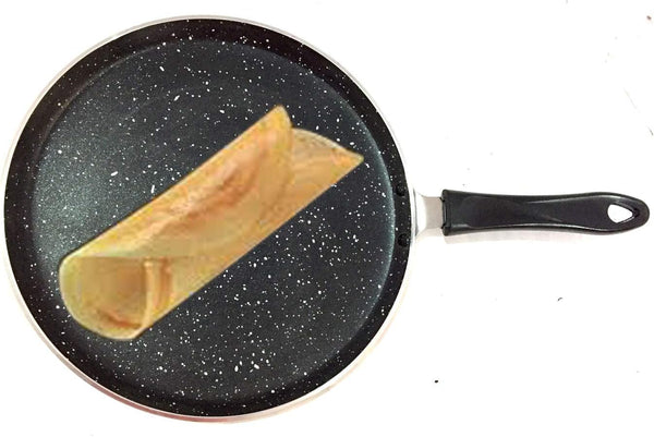 G&D Non-Stick Dosa Tava Griddle, Indian Style Nonstick Pan, Thickness 4mm, Round Griddle Cookware