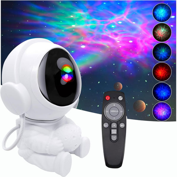 SHIXING Astronaut Galaxy Projector LED Night Lights for Kids,Nebula Ceiling Lamp Star Light