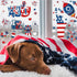 CCINEE 4th of July Window Cling, Patriotic Window Sticker USA Independence Day Decal for Home Decoration (100PCS)