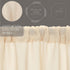 VHC Brands 16"x72" Natural Valance Kitchen Window Curtain with Rod Pocket