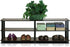 Furinno TST No Tools 3-Tier Wide Shoe Storage Rack, Dark Brown/Black, 47 Inch