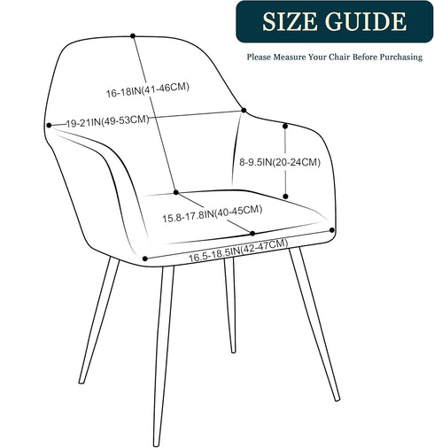 Yonus Sets, (1, Dining Room Chair Slipcovers - Parsons Chair Covers Armchair Protector, Removable Seat Slipcover