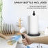 Countertop Counterweight Paper Towel Holder with Spray Bottle,One Hand Easy to Tear Stainless Steel Paper Towel Holder