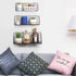 ROFAY Set 3, Floating Shelves of Wall Mounted Storage Rack Shelves for Bedroom, Living Room, Bathroom, Kitchen, Office