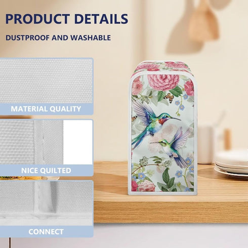Hummingbird Electric Can Opener Dust Cover, Home Decor Kitchen Appliance Covers