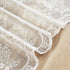 YJ YANJUN Lace Kitchen Curtains 24 inch Length Sets, Vintage Sheer RV Curtains for Camper Windows (Ivory)
