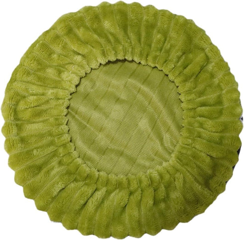 2 Pack Shukii Stool Covers - Soft Slipcover with Elastic Cushion for Round Bar Stool & Chair (Green, Large)
