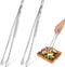 2 Pieces 12 Inch Tweezer Tongs - Extra-long Stainless Steel Cooking Tweezers for Grill and BBQ