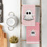 Artoid Mode Pink Stripes Ghost Boo Spooky Halloween Kitchen Towels, 18x26 Inch Dish Towels Set of 4 with Bow Knot