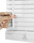 CHICOLOGY Mini Blinds for Windows, Horizontal Window Blinds, Gloss White, 24"W X 36"H, Blinds & Shades for Doors