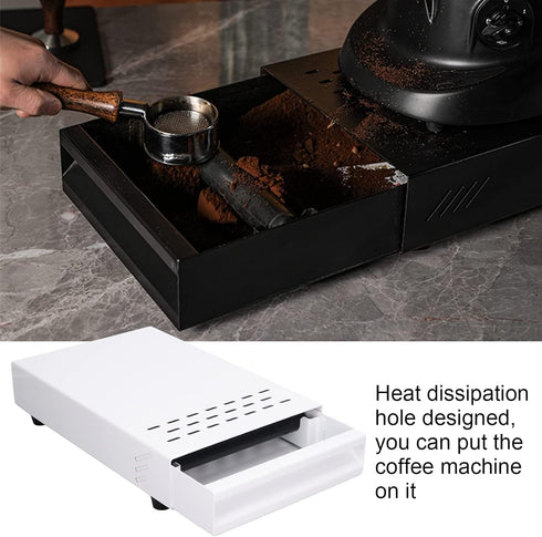 Stainless Steel Coffee Knock Box Drawer, Thickened Coffee Residue Powder Box for Household Shop, Coffee Machine