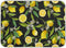 ALAZA Yellow Lemon on Black Dish Drying Mat, Absorbent Microfiber Small Pad for Kitchen Countertops 16 x 18 Inch