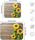 Summer Sunflower Dish Drying Mat Small for Kitchen Counter Decor 16x18 Inch Super Absorbent Tableware Dry Pad Baby Bottle Drainer Rack Mat for Countertop Sink