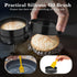8PCS Nonstick English Muffin Rings, 4 Inch Stainless Steel Baking Rings with Silicone Brush
