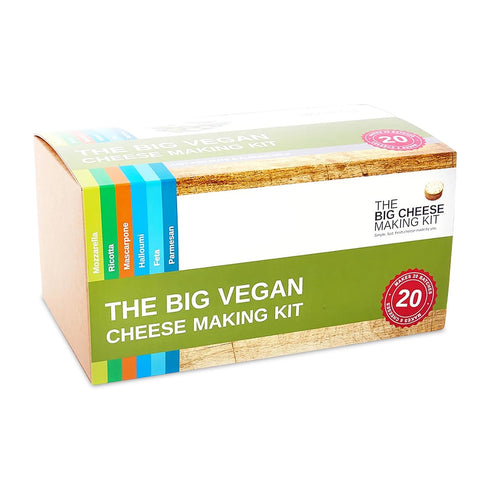 Mozzarella, 6 20 The Big Vegan Cheese Making Kit - DIY Vegan Cheese Starter I Cheese Making Supplies for Ricotta, Feta