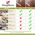 16 44 Inch, 2mm OstepDecor Clear Table Protector x Thick Plastic Table Cover, Waterproof PVC Clear Table Cover