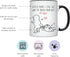 YouNique Designs 8 Year Anniversary Mug, 11 Ounces, Funny 8th Coffee Mug for Him and Her, Black Handle, 1 Count