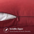 MIULEE Pack of 2 Christmas Burgundy Red Pillow Covers 22x22 Inch for Modern Farmhouse Home Decor