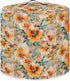 Orange Flowers Electric Appliance Cover, 6 Quart Stain Resistant Cover for Rice Cooker, Water Resistant Kitchen Decor