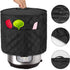 Luxja Dust Cover for 8 Quart Instant Pot, Cloth Cover with Pockets, Black Quilted Fabric
