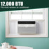 Flehomo Adjustable Insulation AC Side Panels with Frame for 12,000 BTU Window Air Conditioner Unit