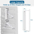 Magnetic Hanger Organizer Stacker,Clothes Hanger Storage Rack,Hanger Holder for Closet Laundry Room Washing Machine,White