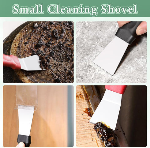 Hard Bristle Crevice Cleaning Brush, 8Pcs Multifunctional Tools for Household Use, Black