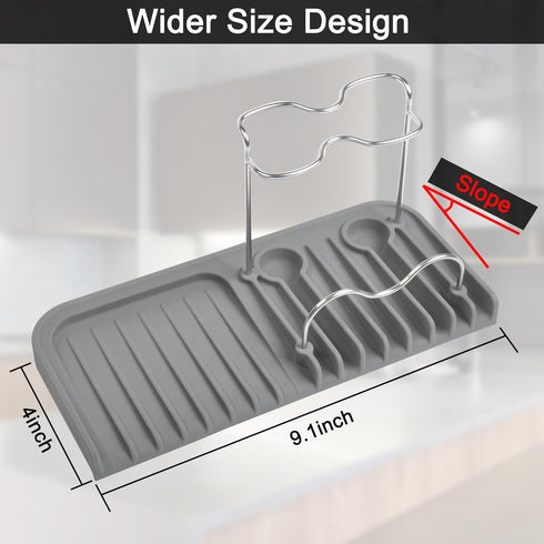 Gosmol Sponge holder for kitchen sink caddy accessories gadgets, dish soap brush holder for sink organizer, soap tray