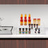 PMMASTO Countertop, 3 Widen Tiered Spice Rack, Seasoning Organizer, Clear Acrylic Vertical Shelves Can Organizer