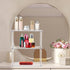 Jusalpha Rectangular 3 Tier Clear Acrylic Tabletop Display Stand, Bathroom Vanity Cosmetic Makeup Organization Shelves