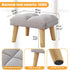 15.74" D11.81" W10.62" UHBD032G YMYNY Footstool, Small Ottoman Stool Chair with Wooden Legs, Modern Padded Sofa Seat