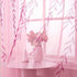 BROSHAN Pink Sheer Curtains Set, 2 Panels 78 inches Long, Pretty Printed Drapes for Girls Bedroom & Nursery