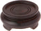 Bard's Dark Wood Decorative Base, Pack of 3, 1.25" H x 2.875" W x 2.875" D, 2" Display Diameter