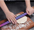 Berglander Rainbow Rolling Pin, 16.7 Inches Stainless Steel Colorful Matte Finish for Baking Pizza Dough, Gift Ideas